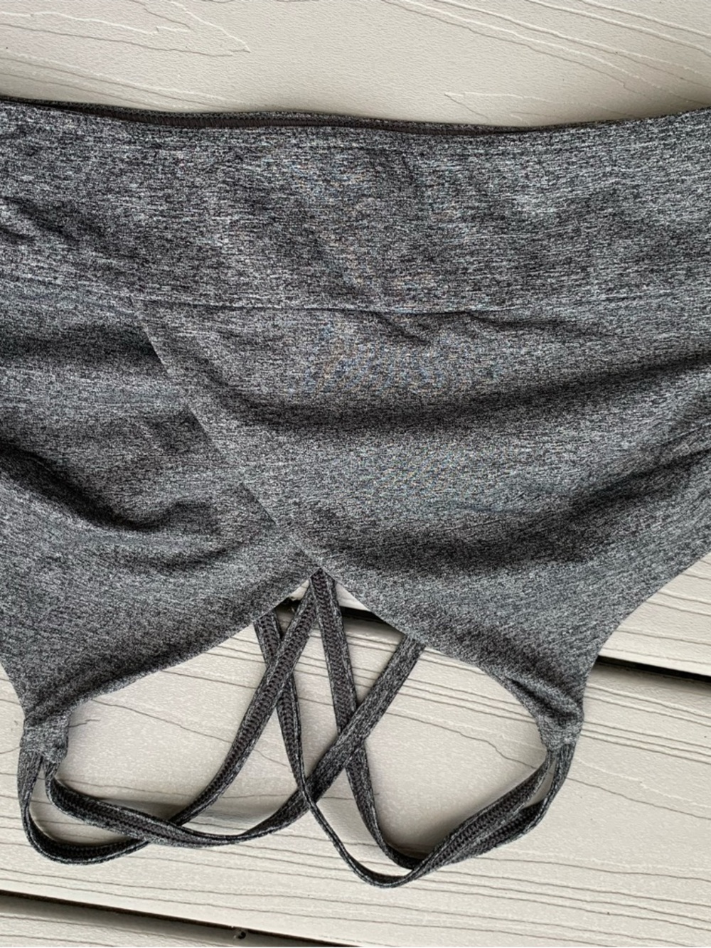 Soma Gray Seamless Strappy Sports Bra